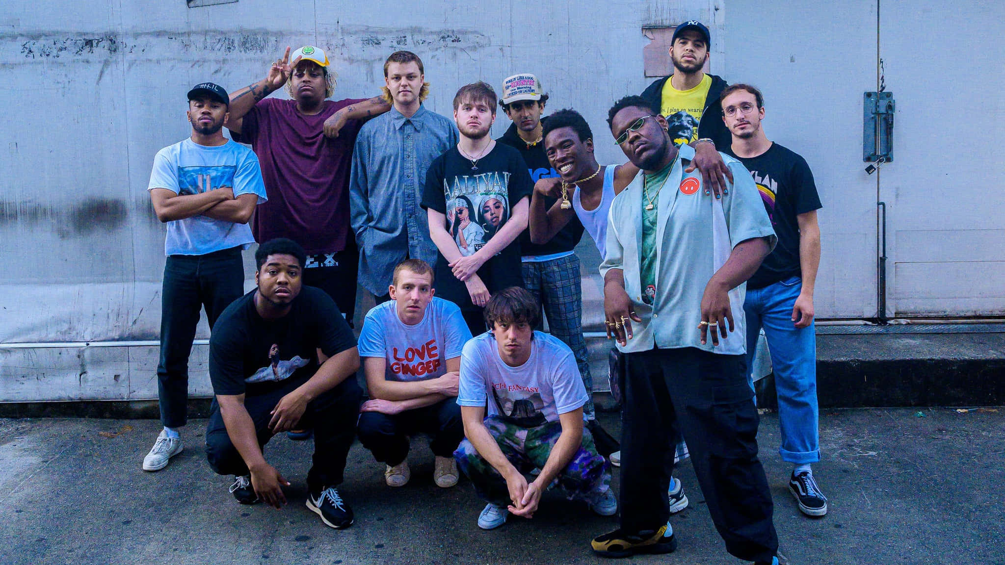 Brockhampton, streetwear, urban wall, Full HD Desktop Wallpaper