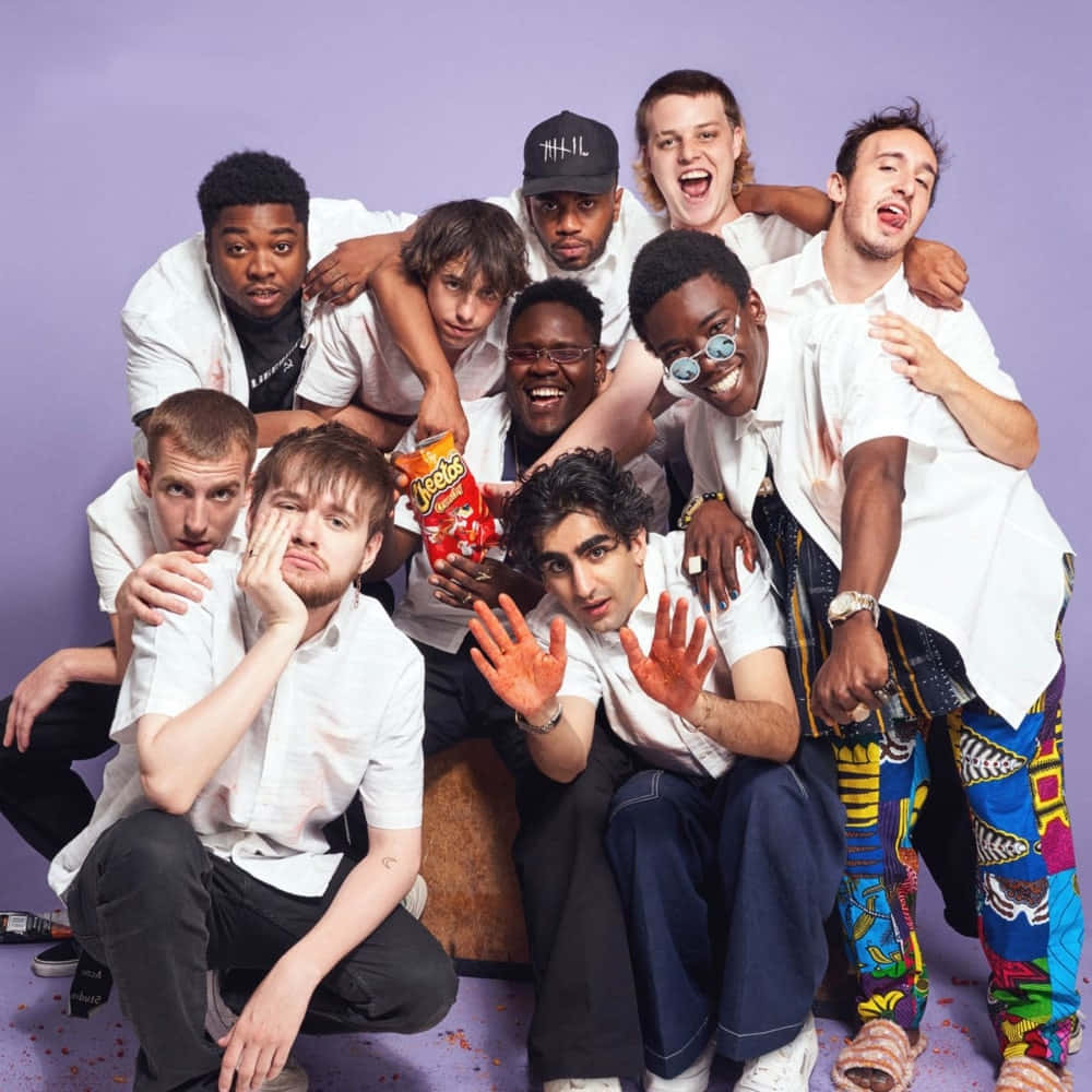Brockhampton, rooftop, white shirts, SD Desktop Wallpaper