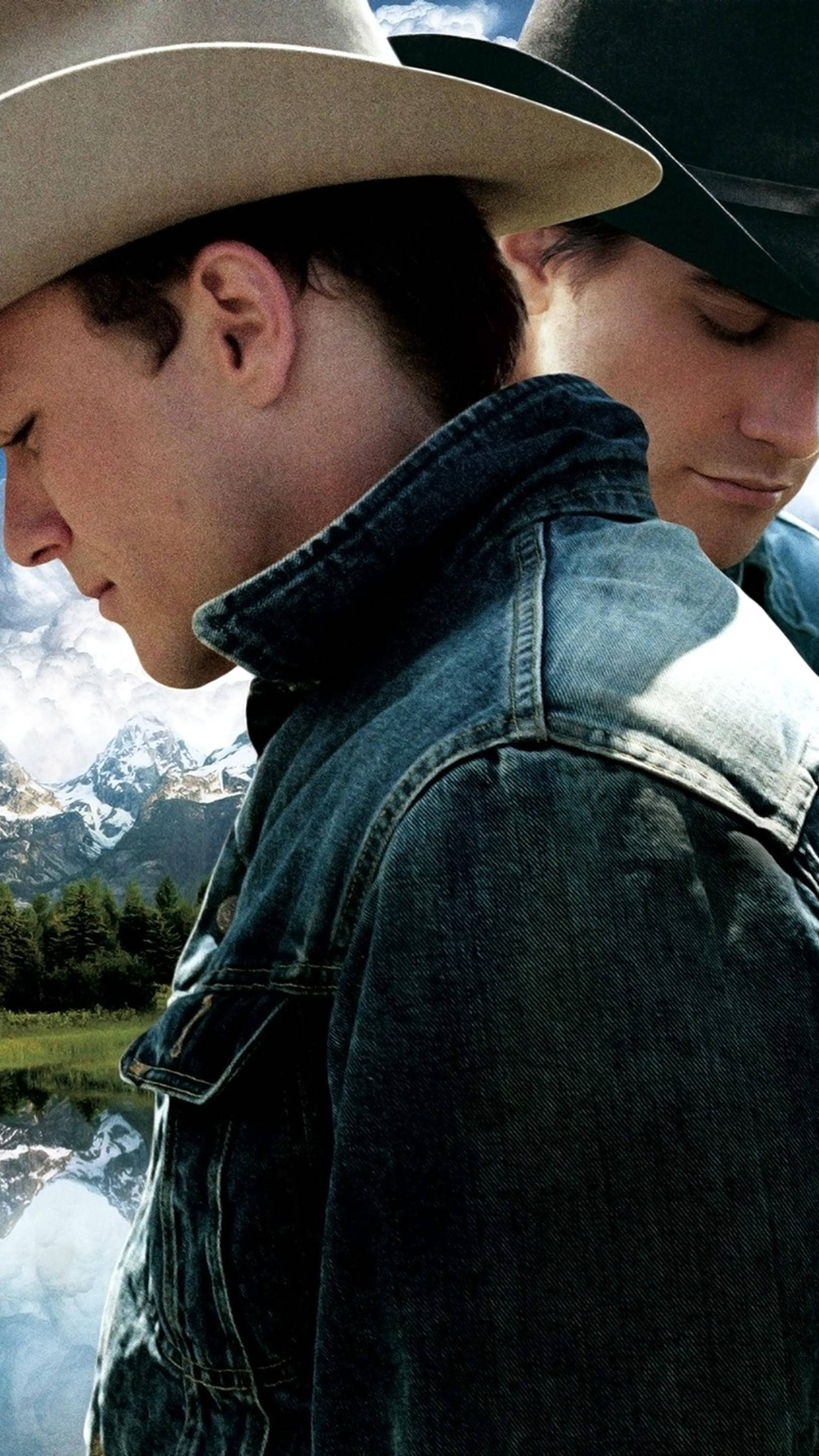 Brokeback Mountain, snow-capped mountains, reflective lake, 2K Phone Wallpaper