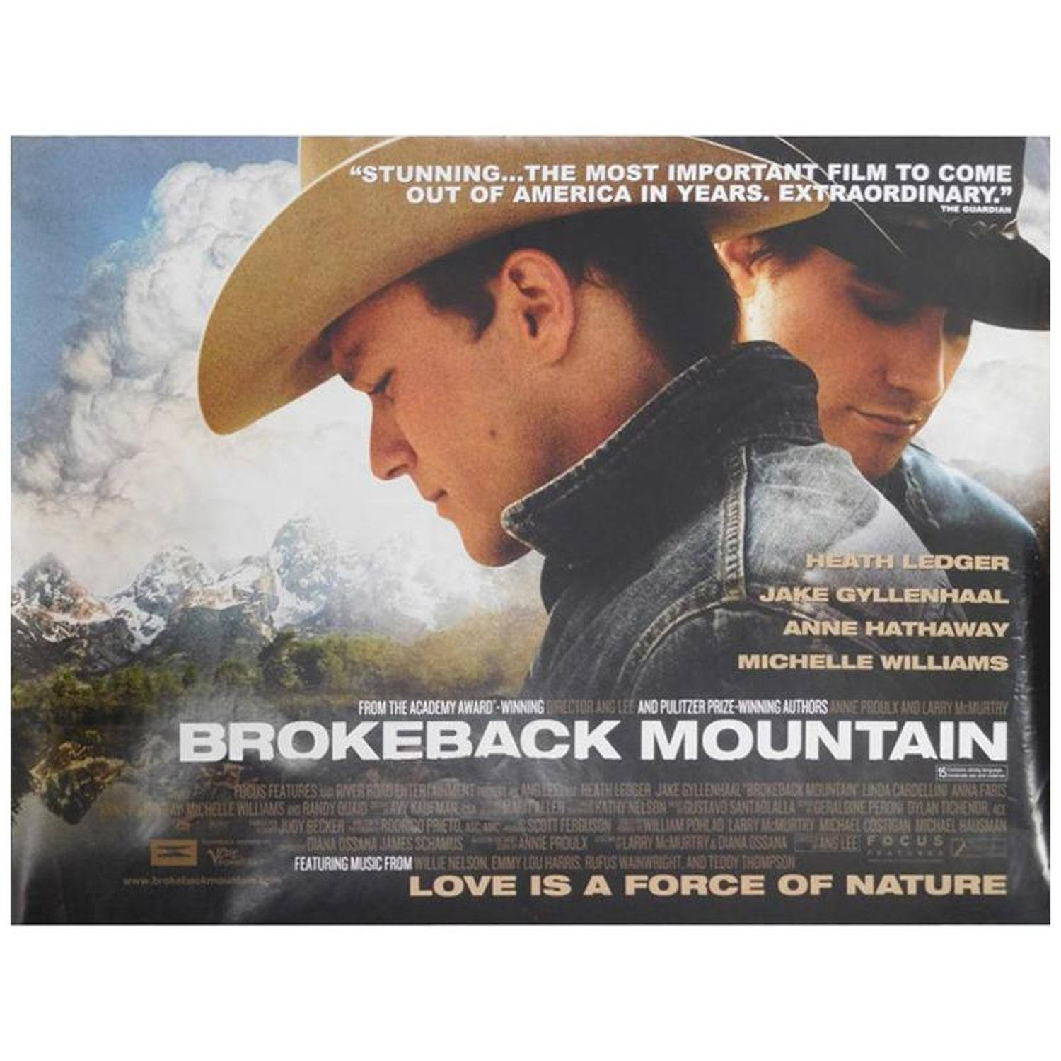 Brokeback Mountain, cowboy hats, snowy mountain backdrop, HD Desktop Wallpaper