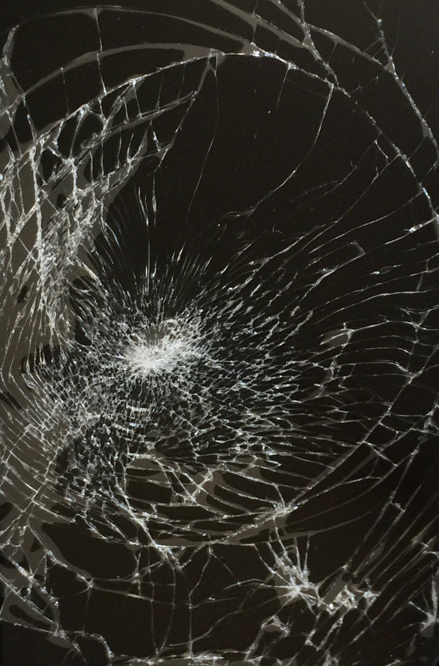 fine web-like cracks, broken computer screen, shattered glass, Full HD Phone Wallpaper