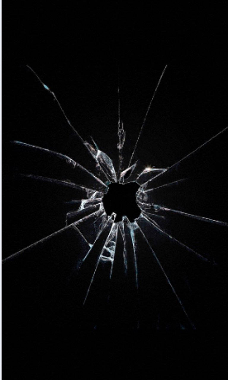 cracked hole broken computer screen, shattered glass surface, central hole, HD Phone Wallpaper