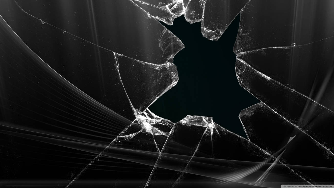 black, broken computer screen, shattered glass fragments, HD Desktop Wallpaper