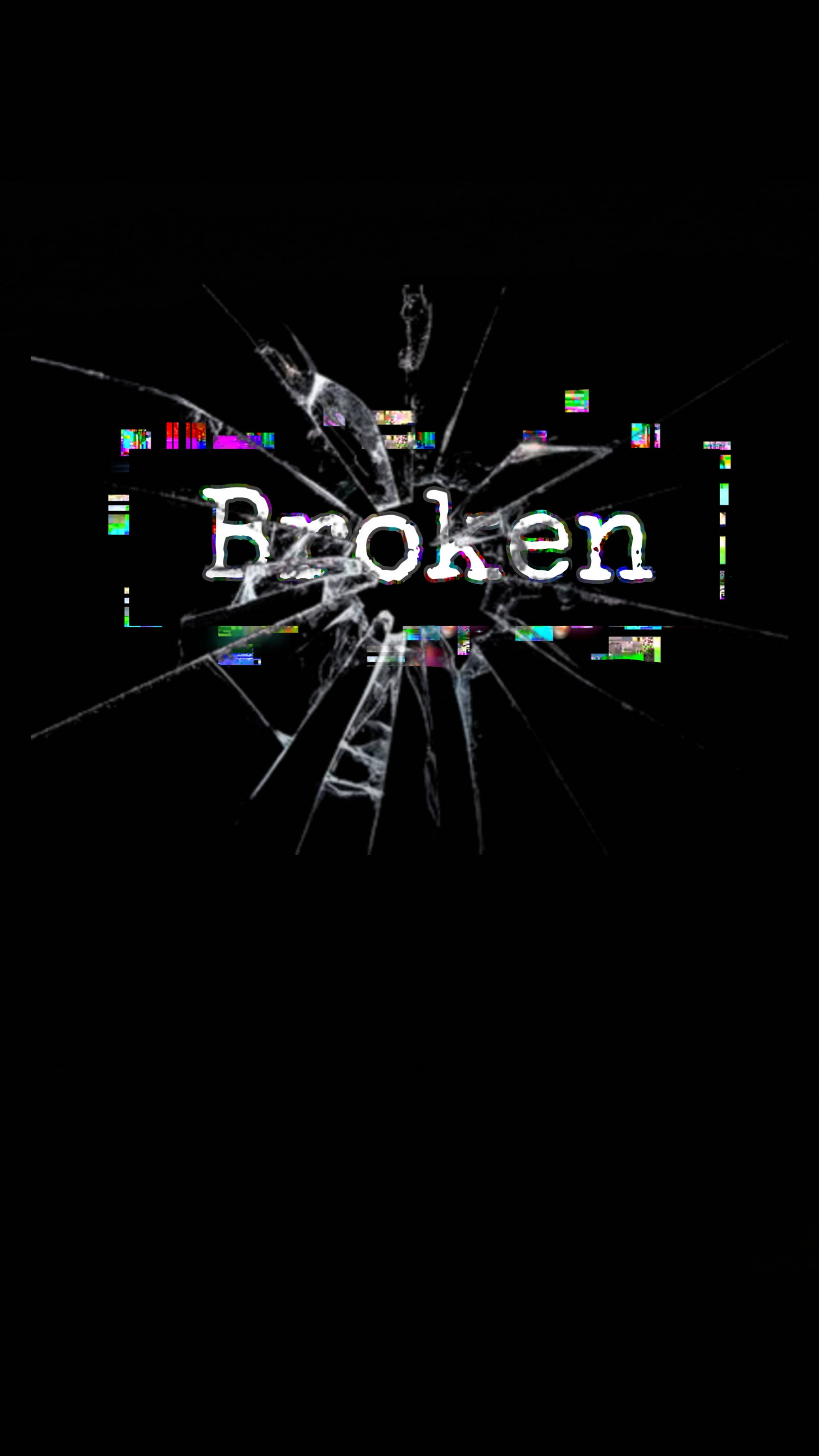 Broken Glass, glow, shattered glass effect, 2K Phone Wallpaper