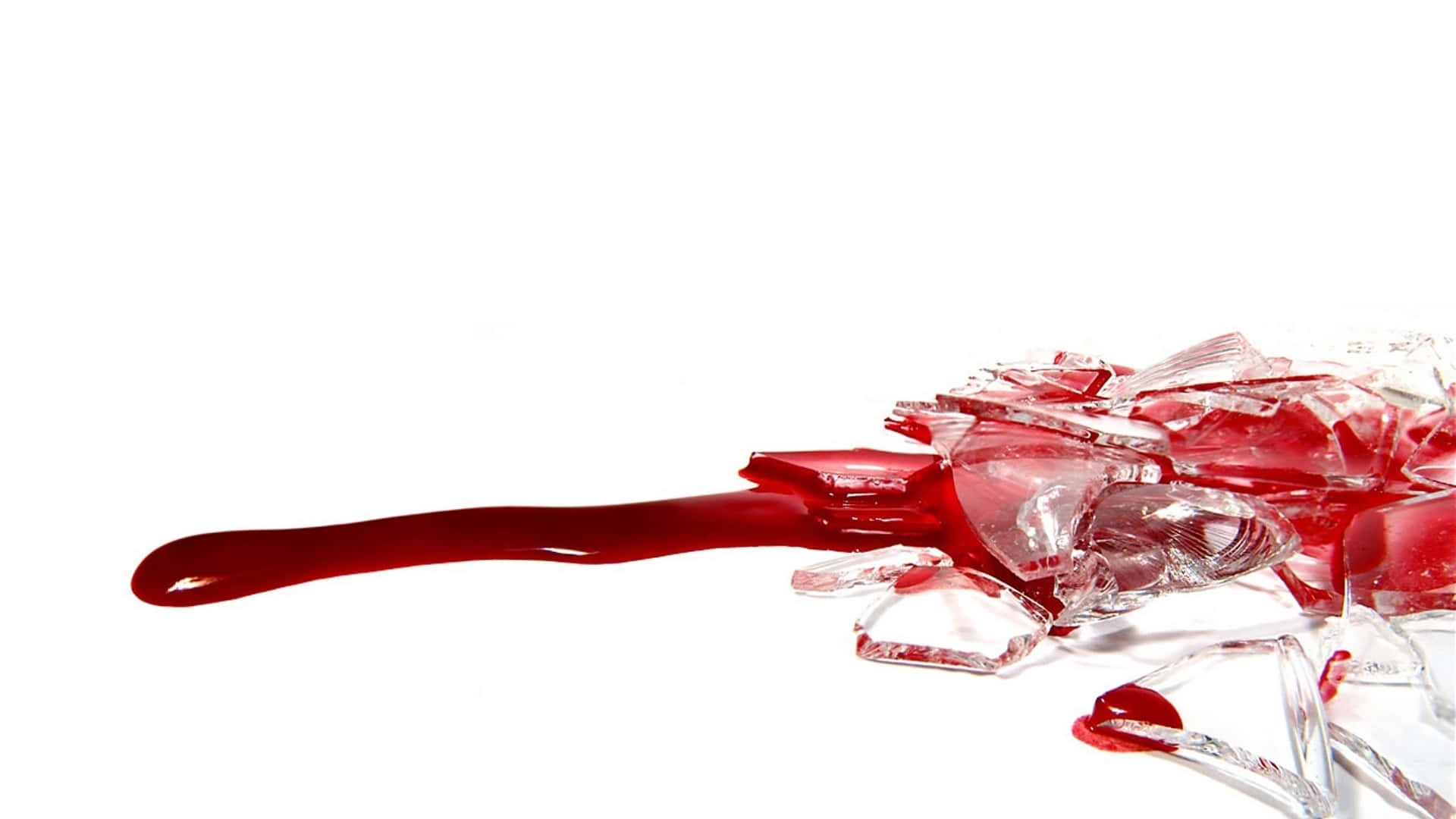 Blood Aesthetic, broken glass, vivid red liquid, Full HD Desktop Wallpaper