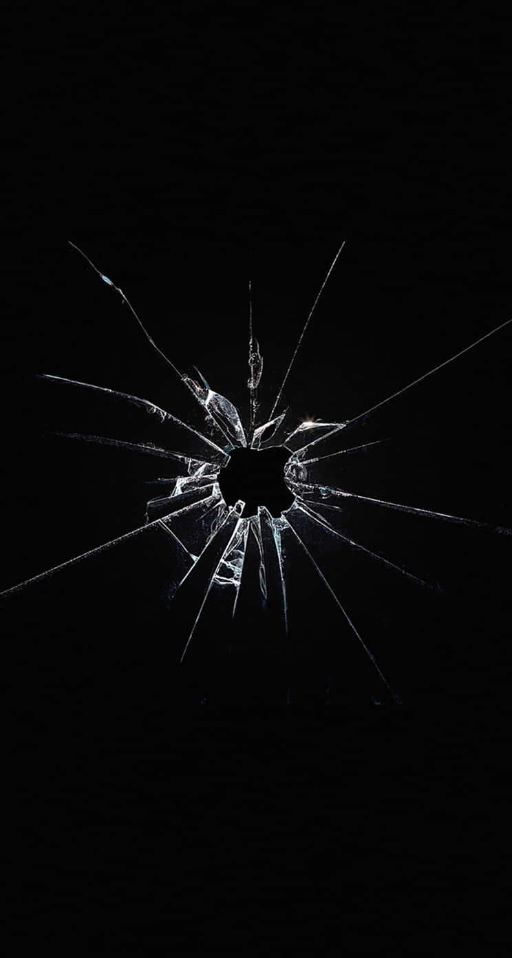 original iPhone 5s, shattered glass, sharp cracks, HD Phone Wallpaper