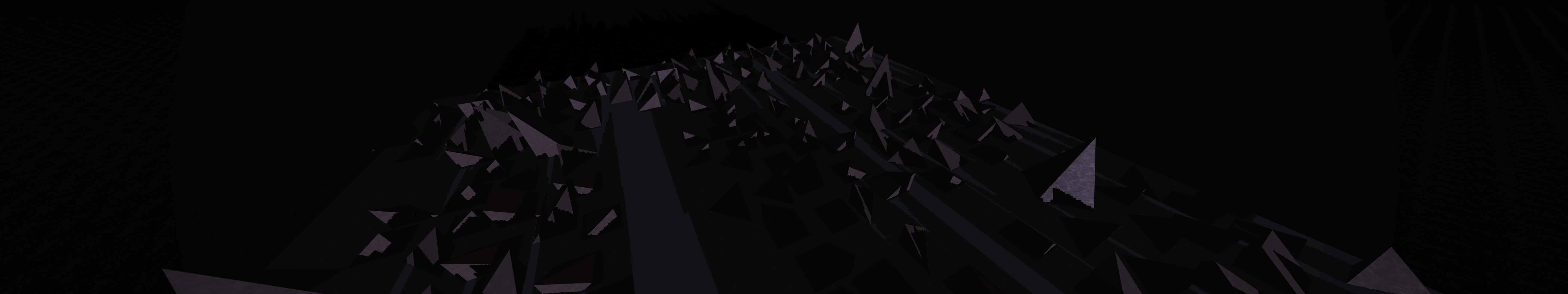 dark triple monitor, shattering glass, abstract scene, 5K Desktop Wallpaper