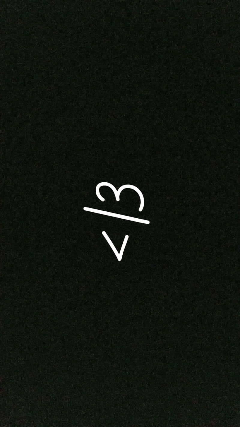 broken heart aesthetics, white handwritten fraction 3 over v, textured black background, HD Phone Wallpaper