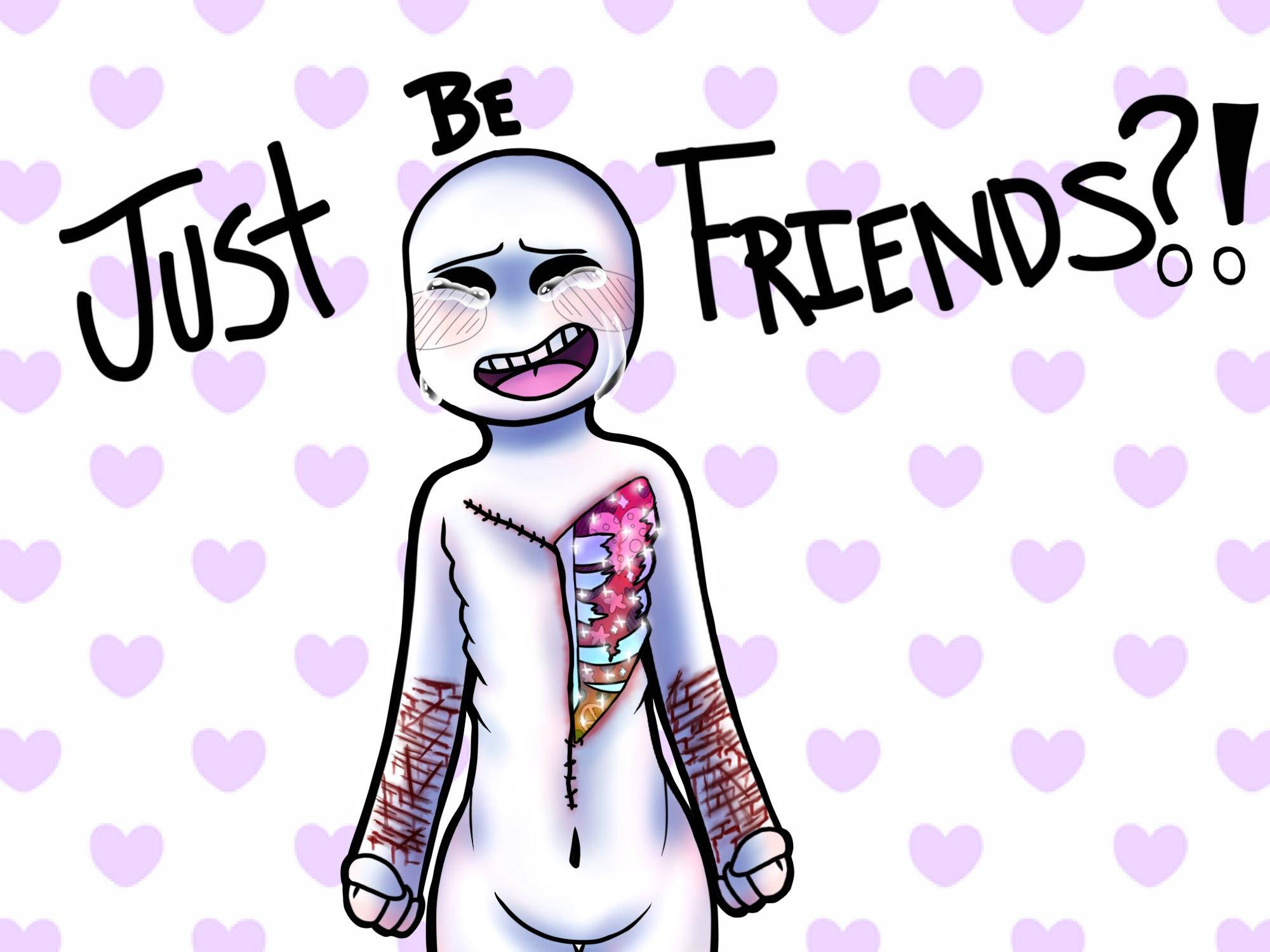 Pastel Gore, Broken Hearted Man, stitched torso, Full HD Desktop Wallpaper