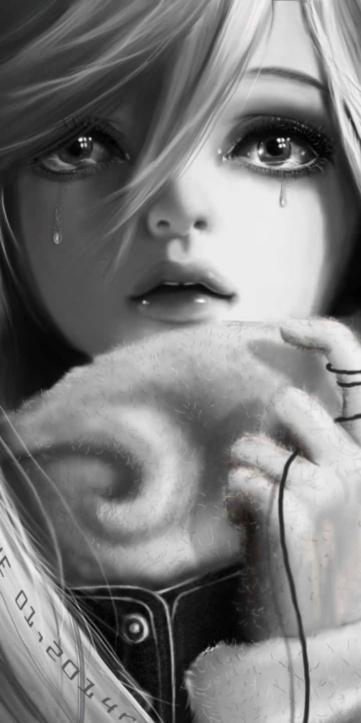 Broken Heart Anime, anime girl, tears, HD Phone Wallpaper
