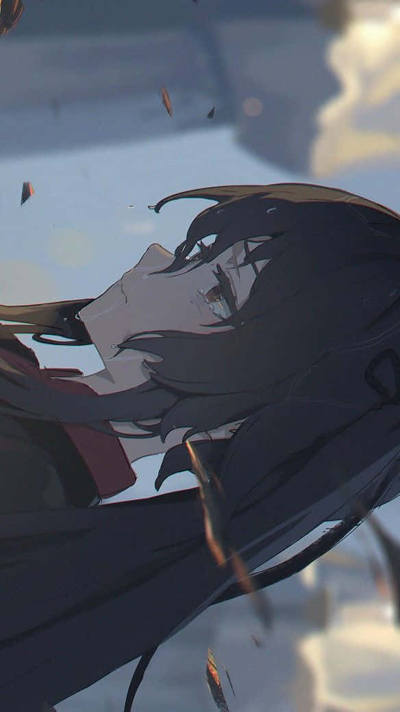 Broken Heart Anime, anime girl, dark hair, SD Phone Wallpaper