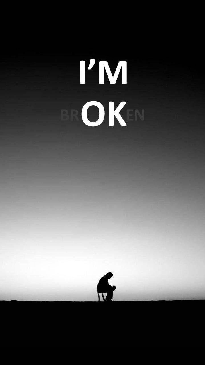 Broken Heart iPhone, gradient sky, silhouette, HD Phone Wallpaper
