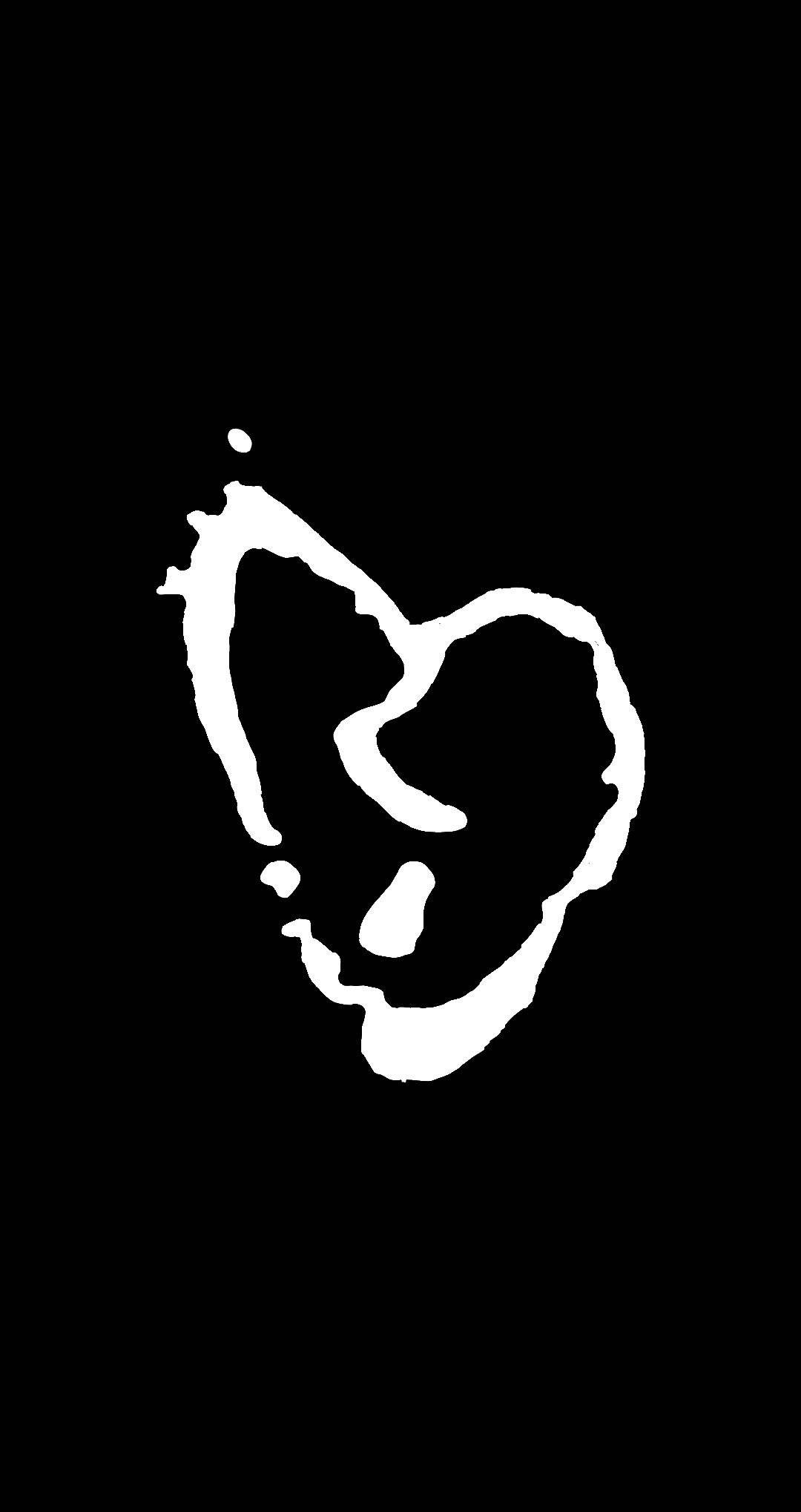 Broken Heart iPhone, white outline, broken heart, Full HD Phone Wallpaper