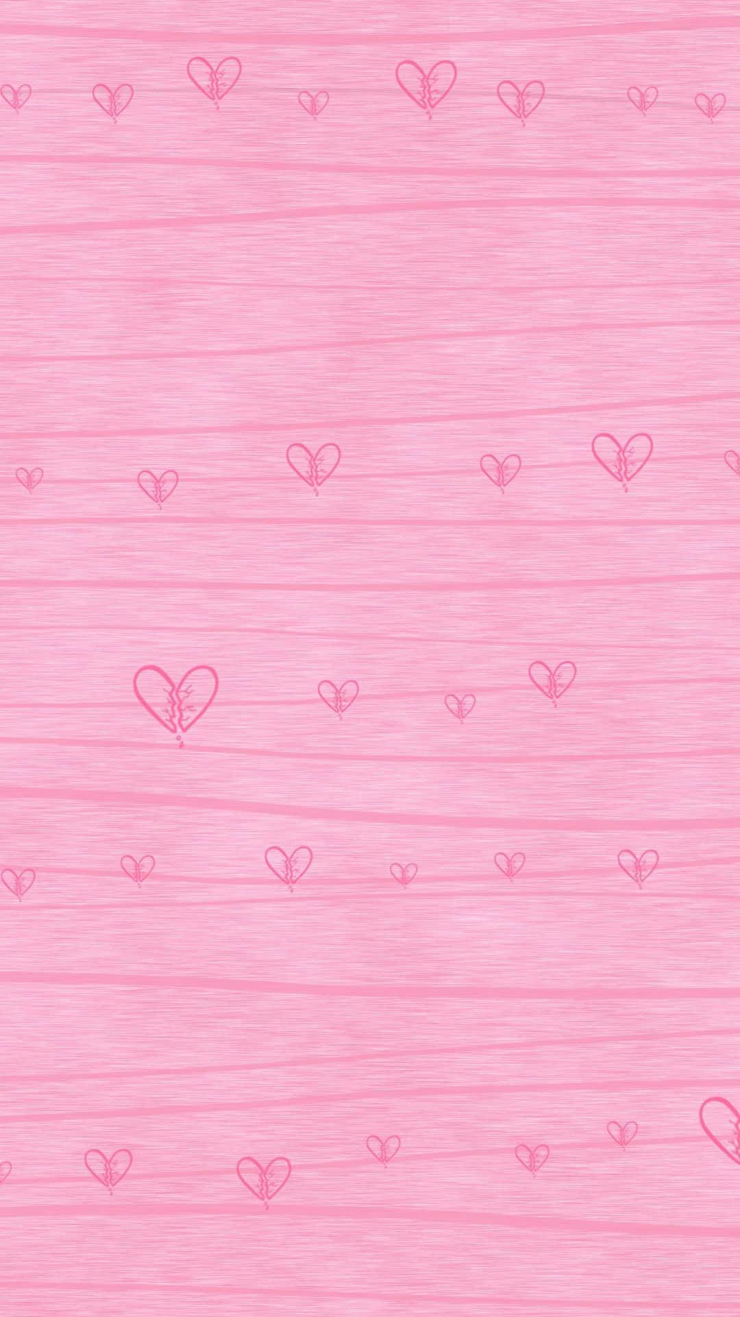 pink heart, iPhone, soft pink textured background, Full HD Phone Wallpaper
