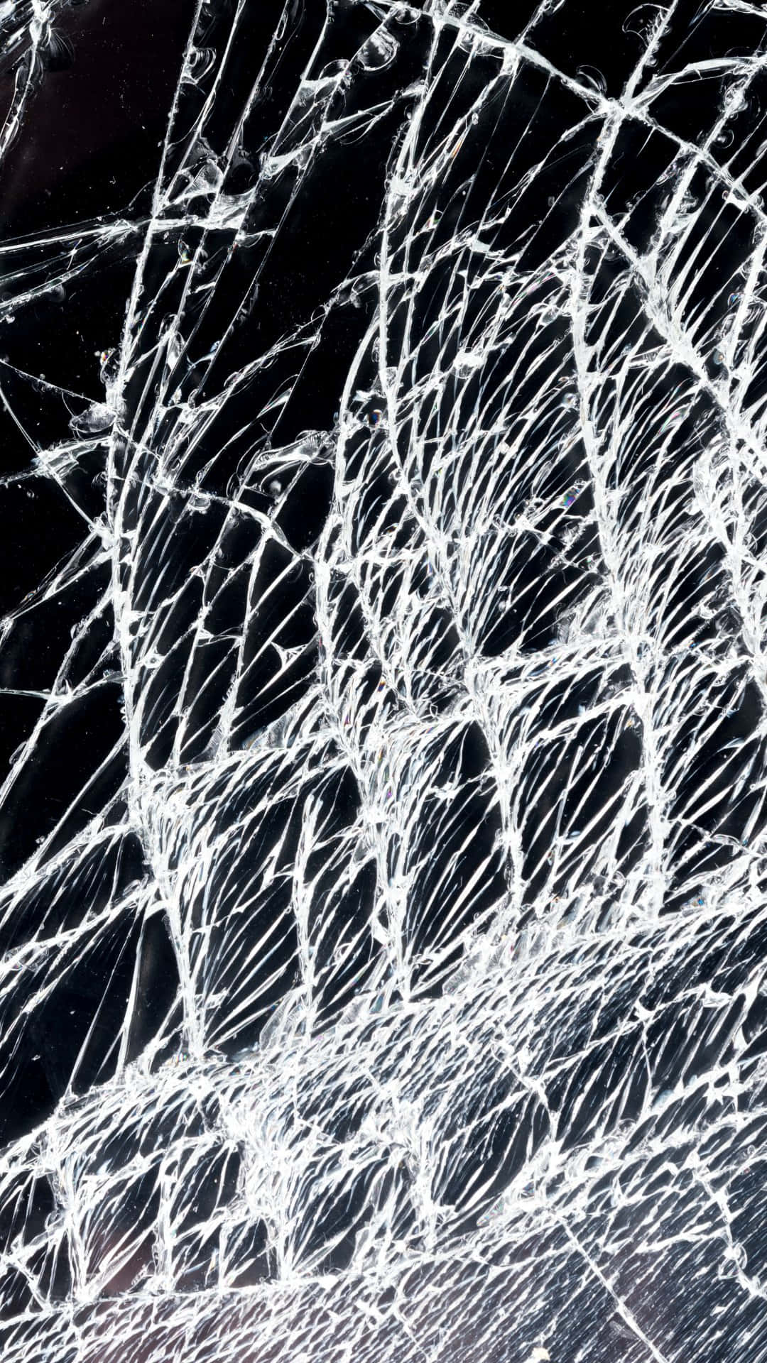 cracked screen, shattered glass, white cracks, Full HD Phone Wallpaper