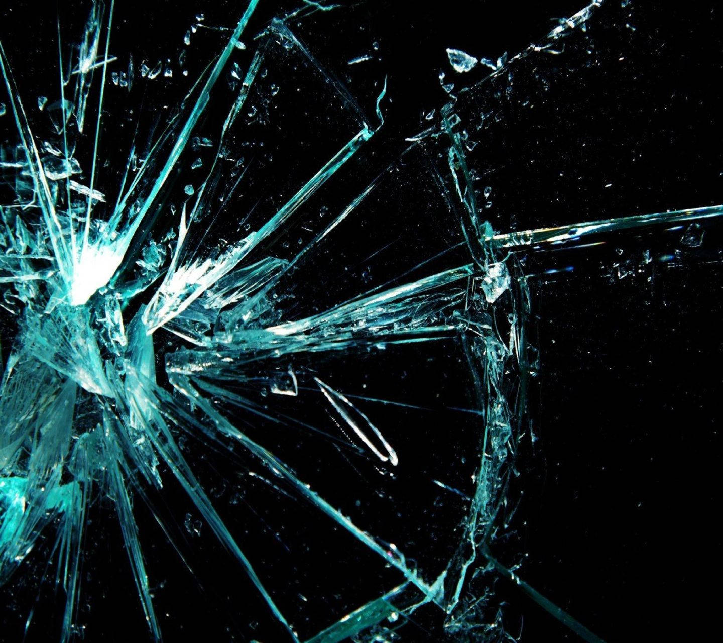 cracked screen glass, shattered mobile phone screen, glowing blue cracks, HD Desktop Wallpaper