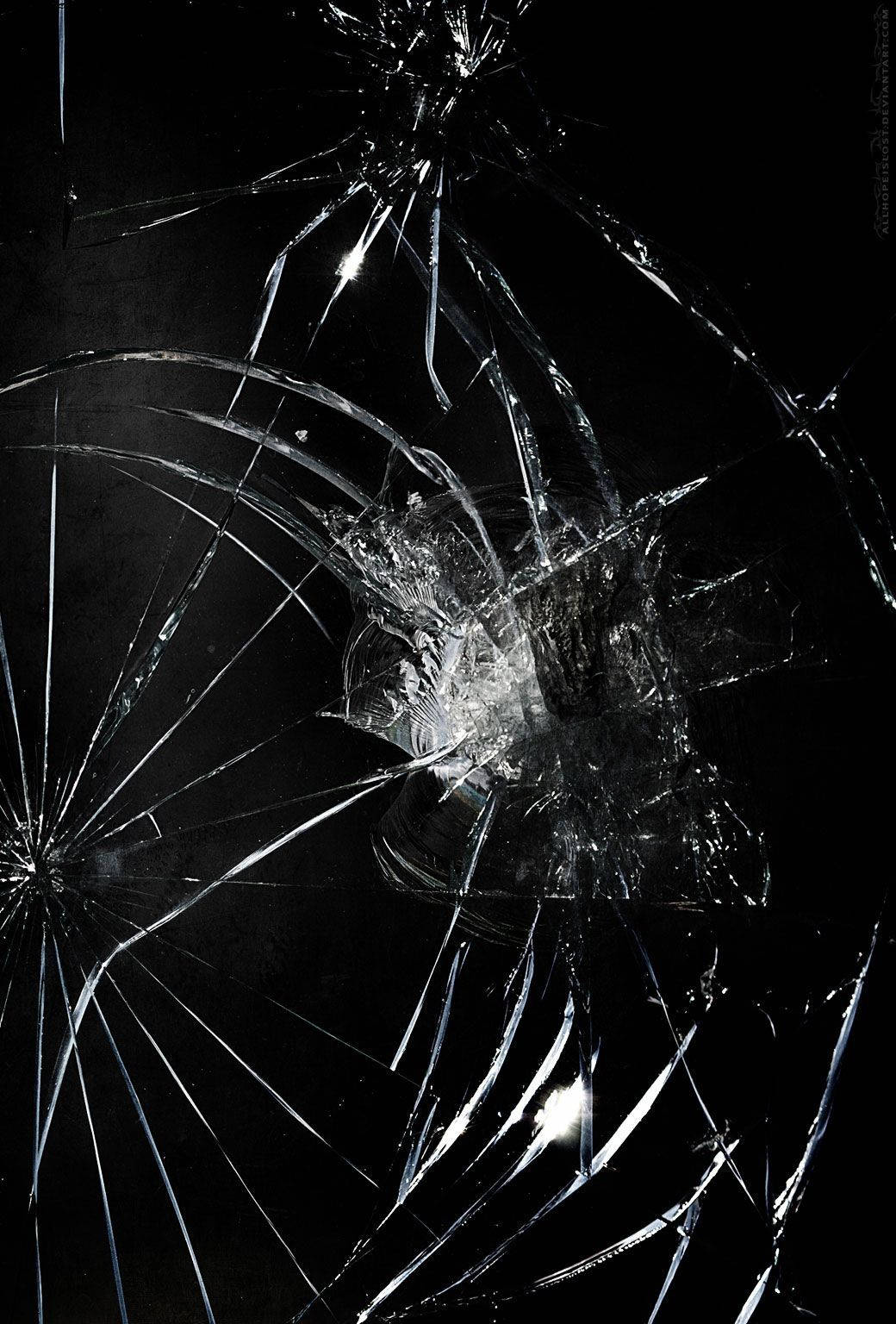 broken glass, black phone, shattered glass, HD Phone Wallpaper