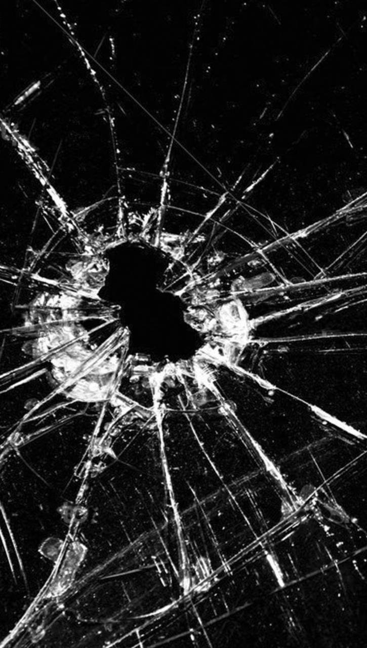 black, broken screen, cracked smartphone screen, HD Phone Wallpaper