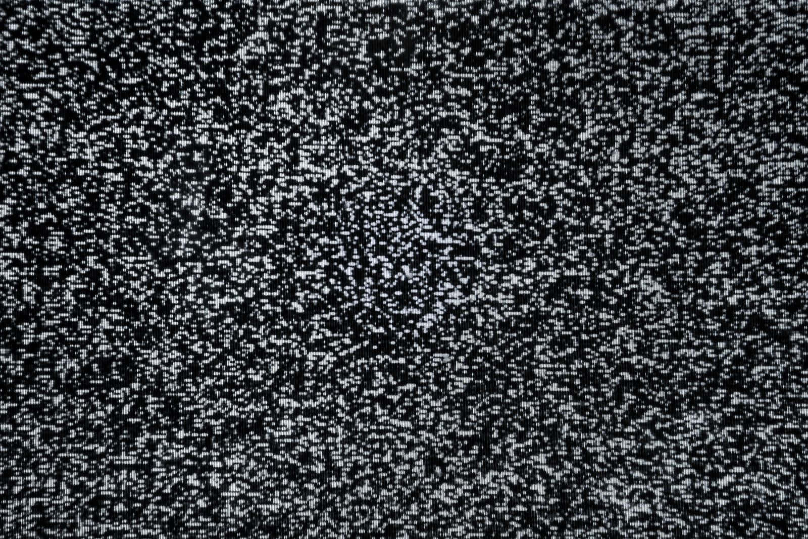 black and white TV static noise, small white dots, bright specks, HD Desktop Wallpaper