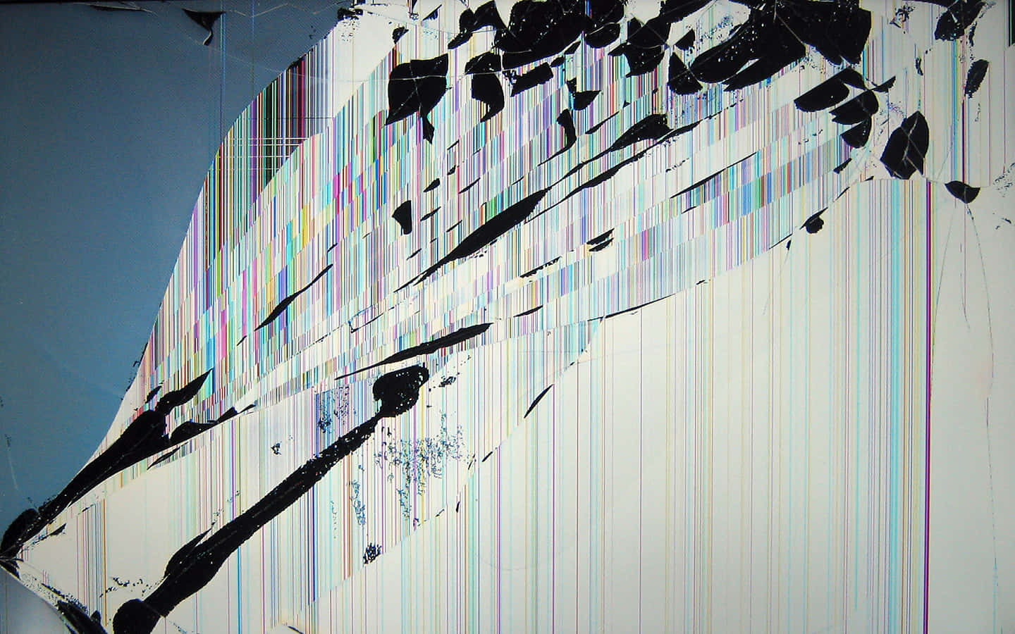 broken tv, rainbow pixel lines, glitch art, HD Desktop Wallpaper