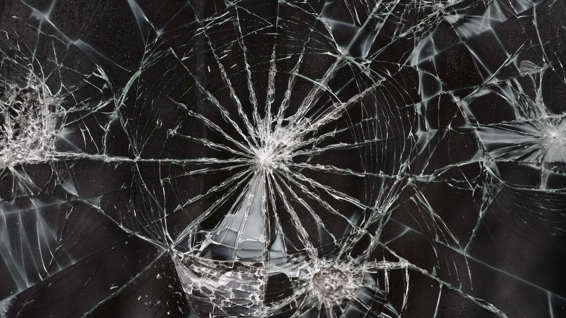 Broken Tv, shattered glass, intricate cracks, Full HD Desktop Wallpaper