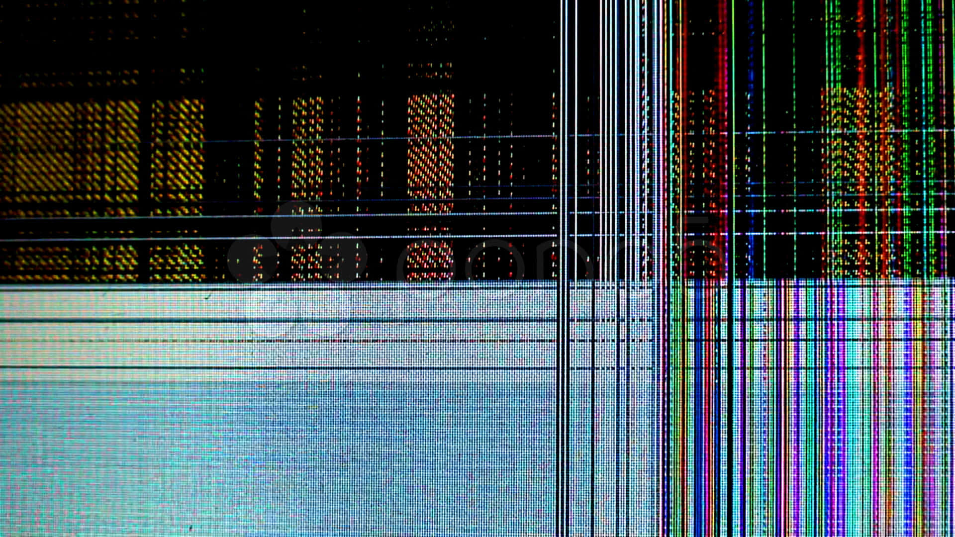 broken tv, glitching digital screen, colorful vertical lines, Full HD Desktop Wallpaper