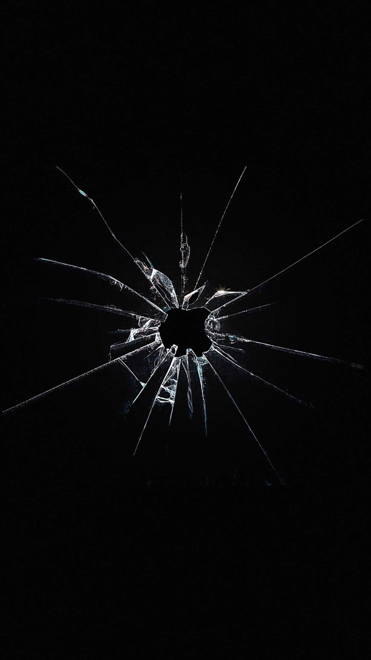 iPad, black, broken glass, Full HD Phone Wallpaper