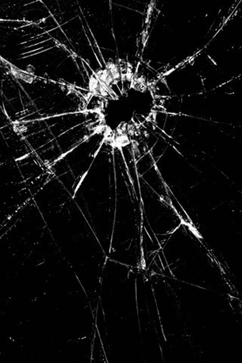 cracked screen, dark screen, shattered glass, SD Phone Wallpaper