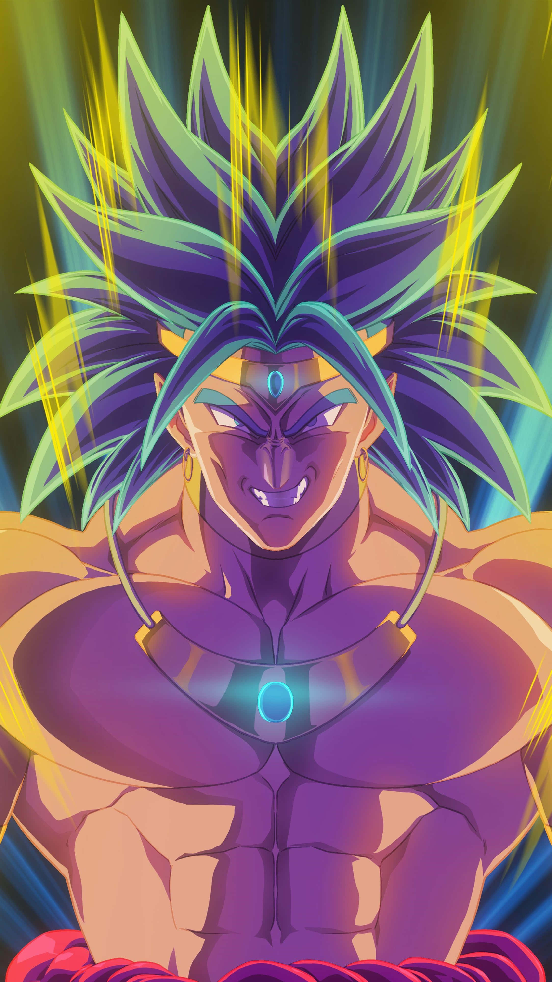 Broly, 4K, spiky purple and green hair, 4K Phone Wallpaper