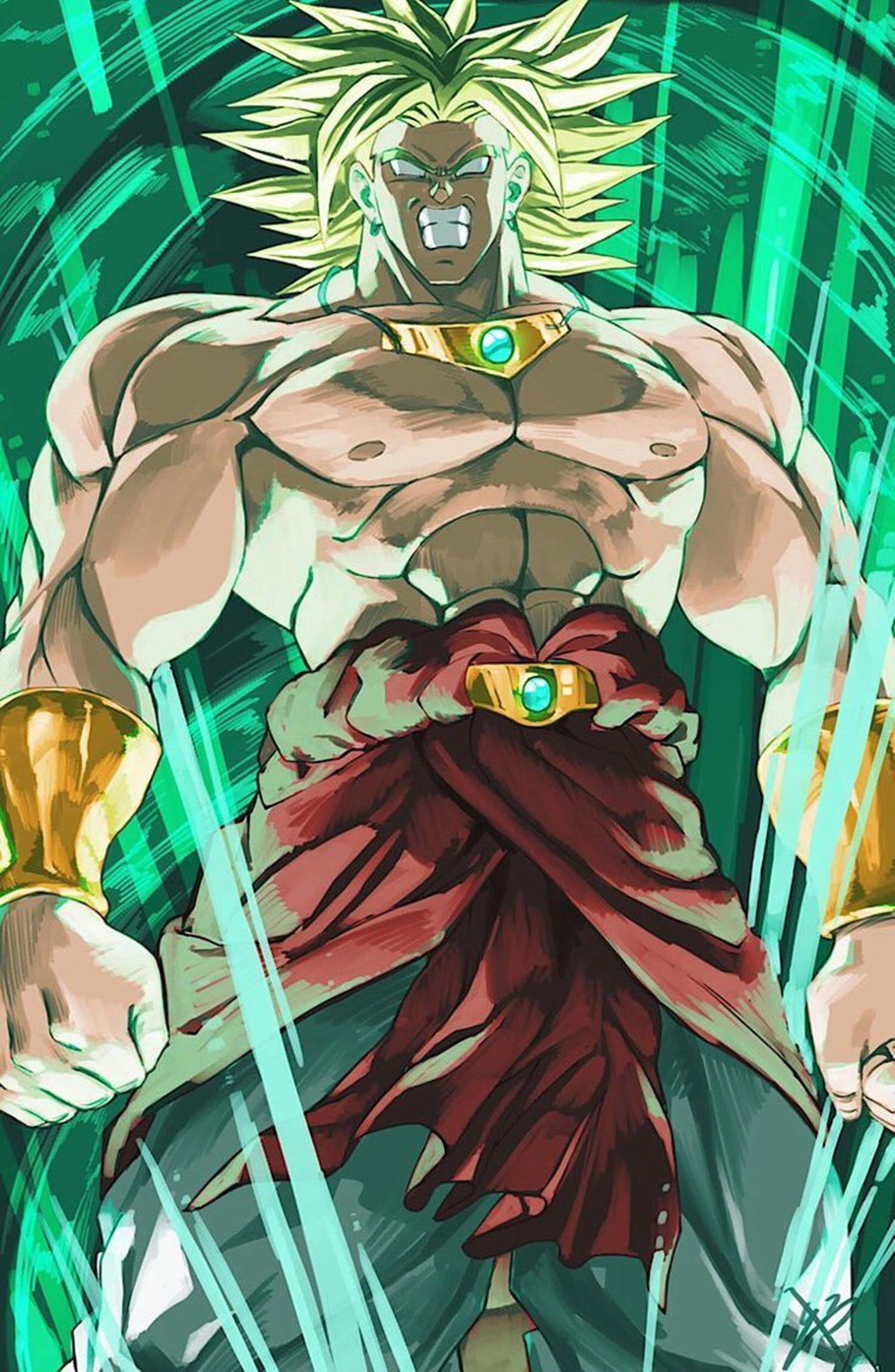 Broly, 4K, spiky blonde hair, 4K Phone Wallpaper
