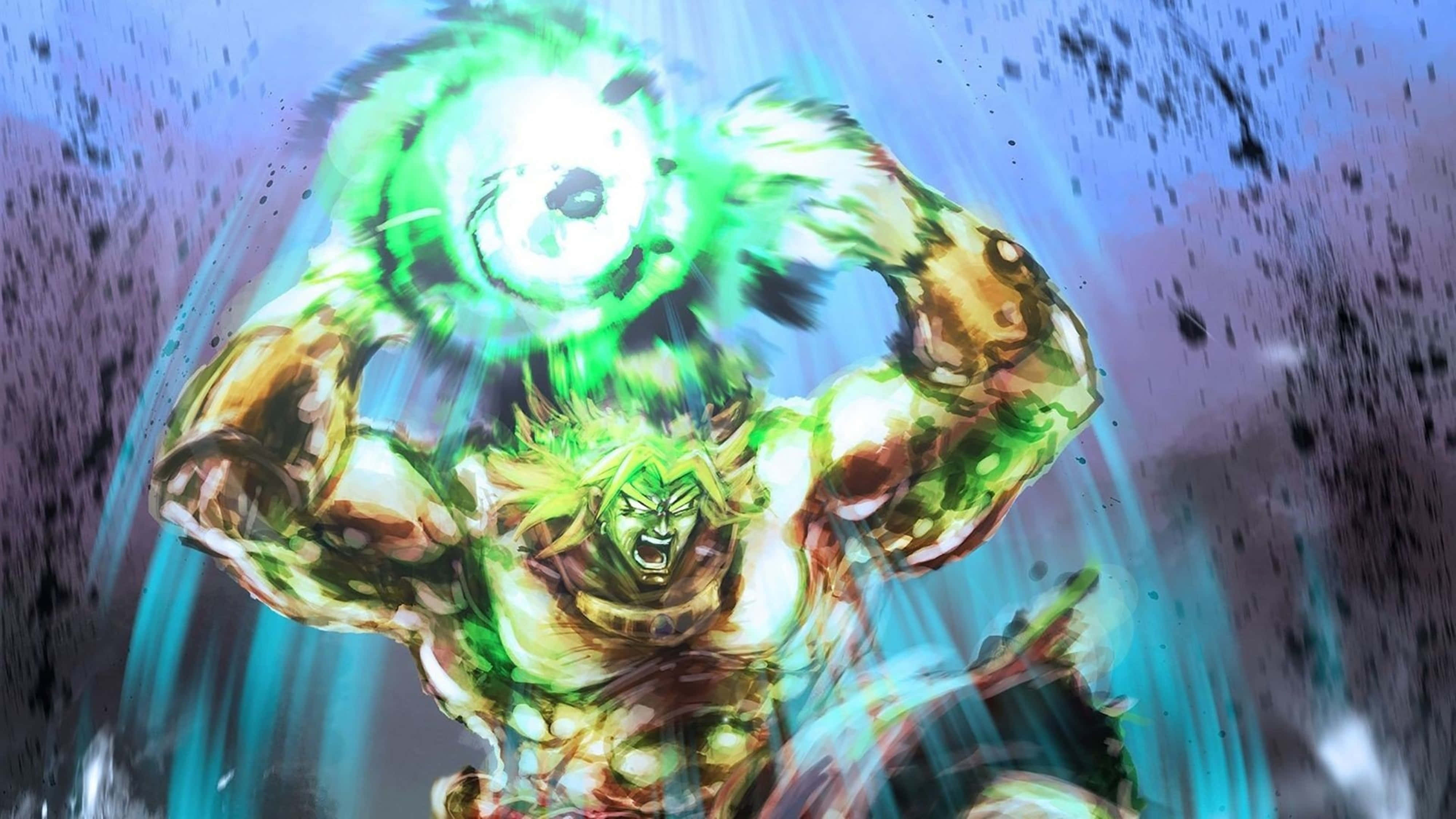 Broly, 4K resolution, green aura, 4K Desktop Wallpaper