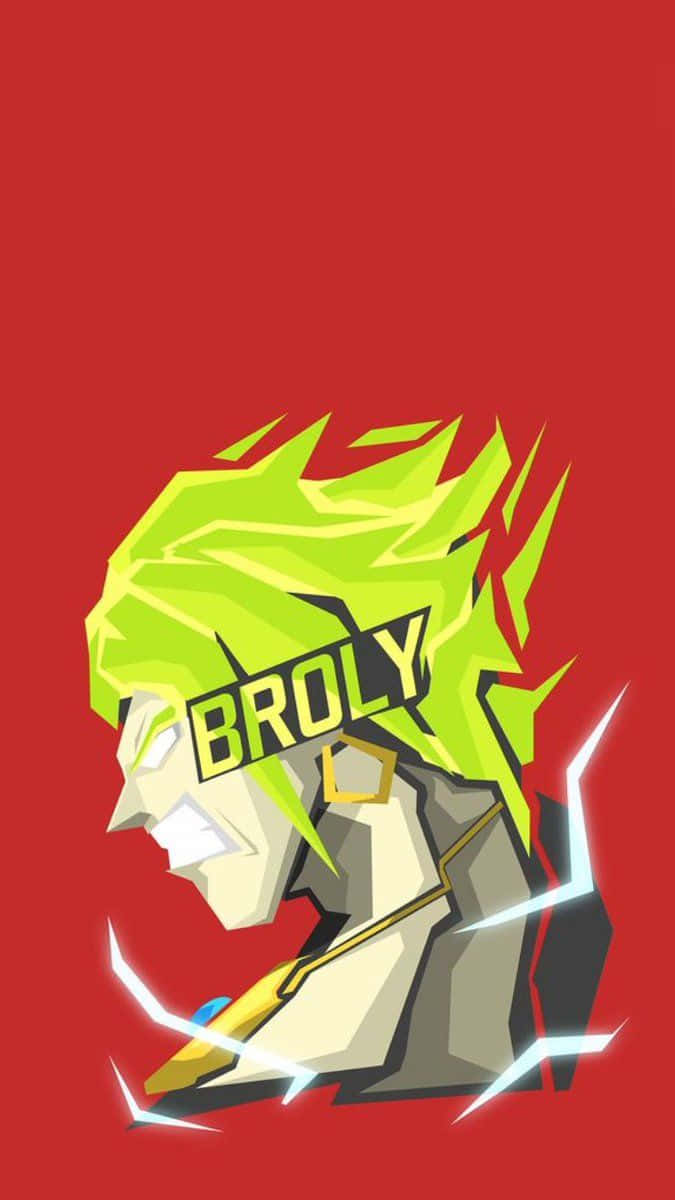 Broly, anime character, spiky green hair, SD Phone Wallpaper