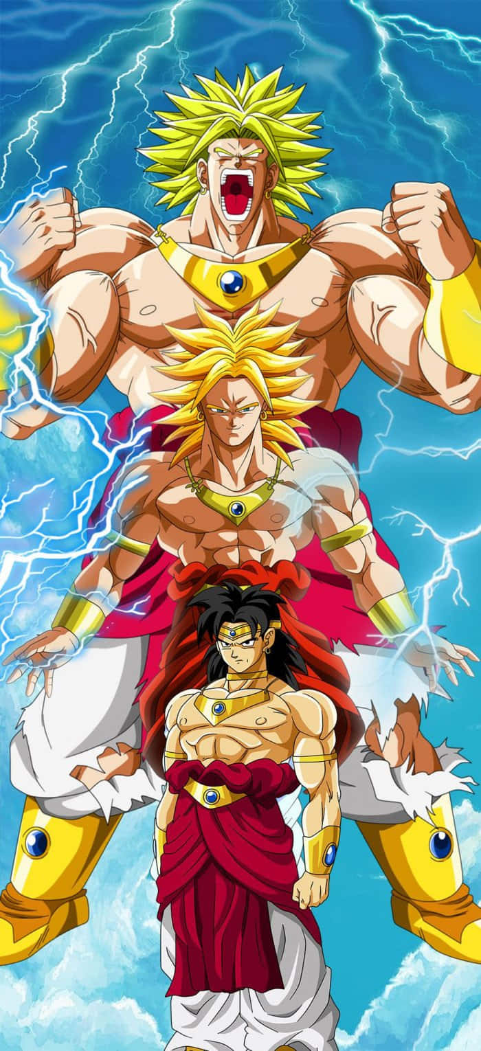 Broly iPhone, anime warriors, spiky hair, HD Phone Wallpaper