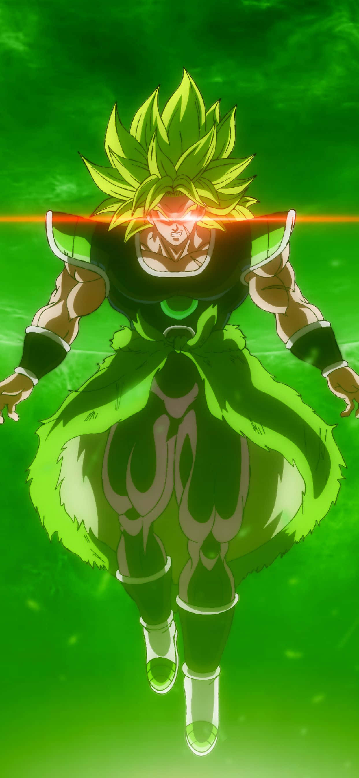 Broly, iPhone, green-haired, 2K Phone Wallpaper