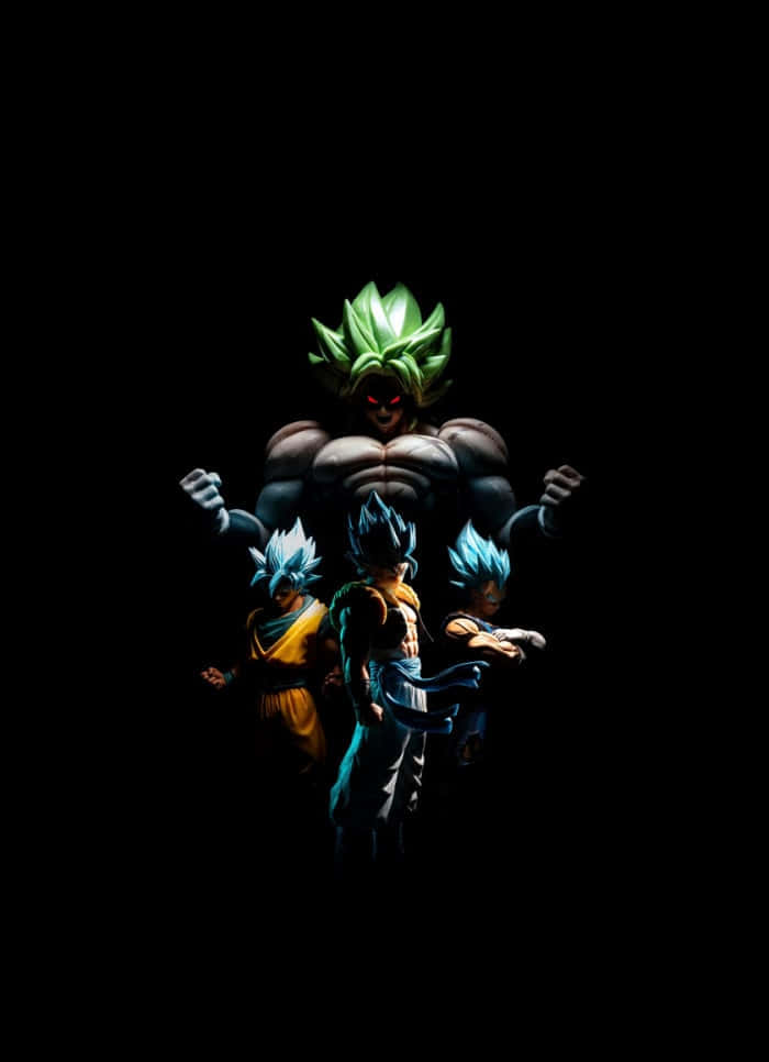 Broly iPhone, anime warriors, glowing hair, SD Phone Wallpaper