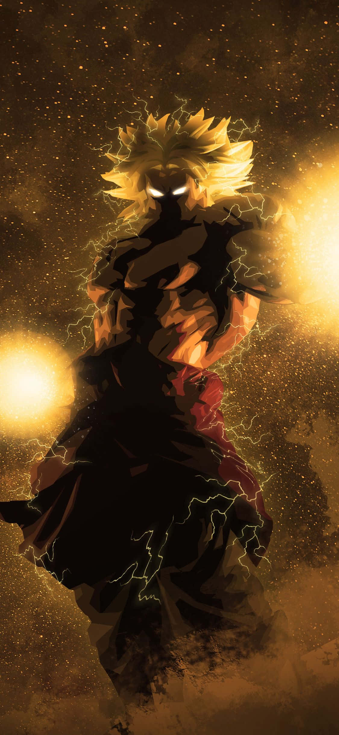 Broly, iPhone, spiky golden hair, Full HD Phone Wallpaper