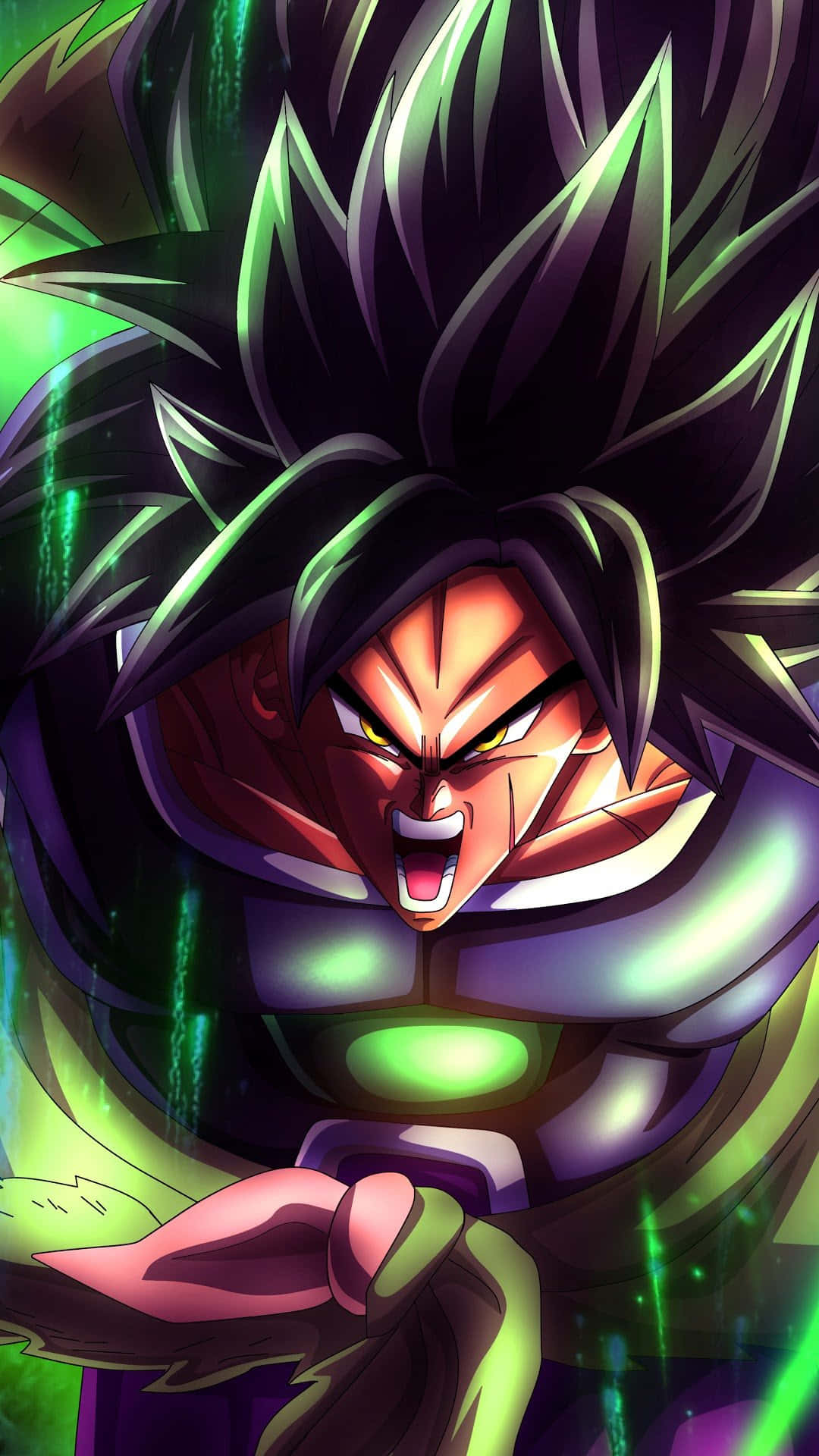 Broly, iPhone, spiky black hair, Full HD Phone Wallpaper
