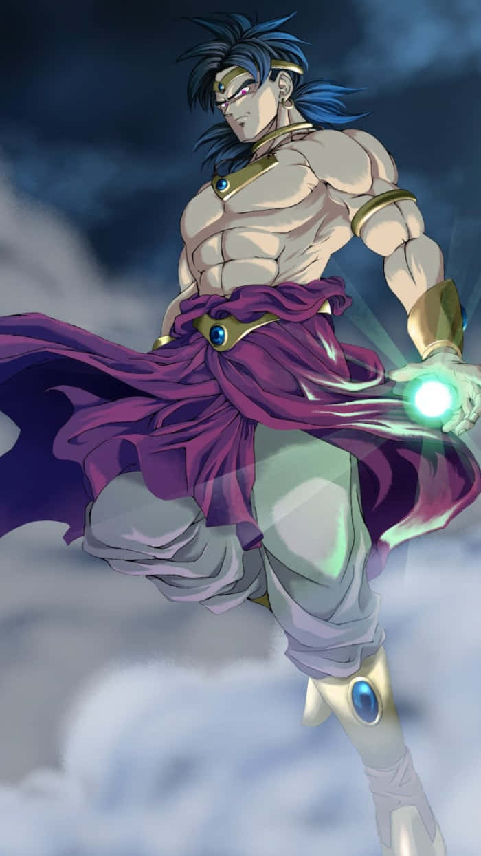 Broly, iPhone, blue hair, SD Phone Wallpaper