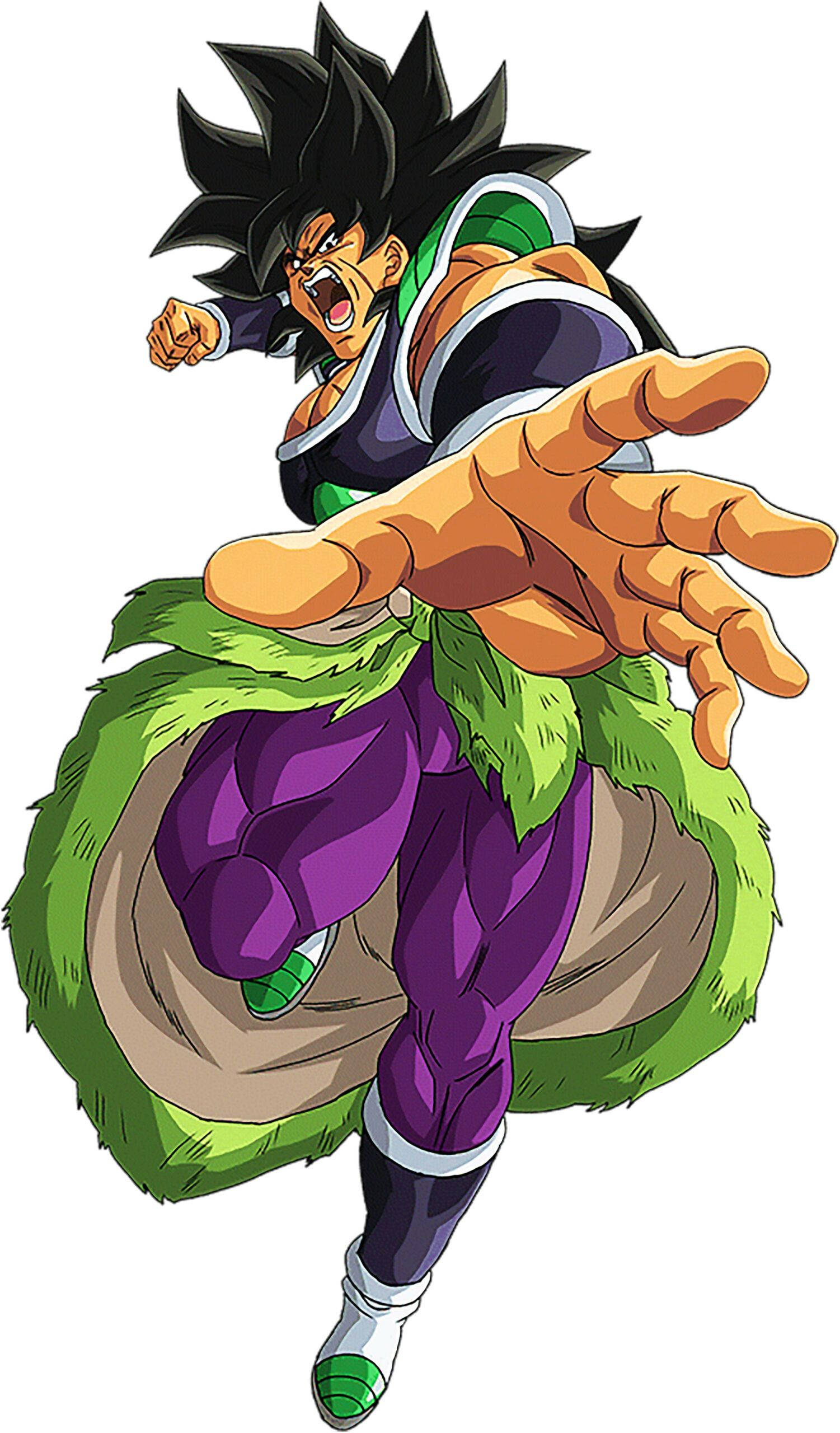 Broly, Base Form, spiky black hair, 2K Phone Wallpaper