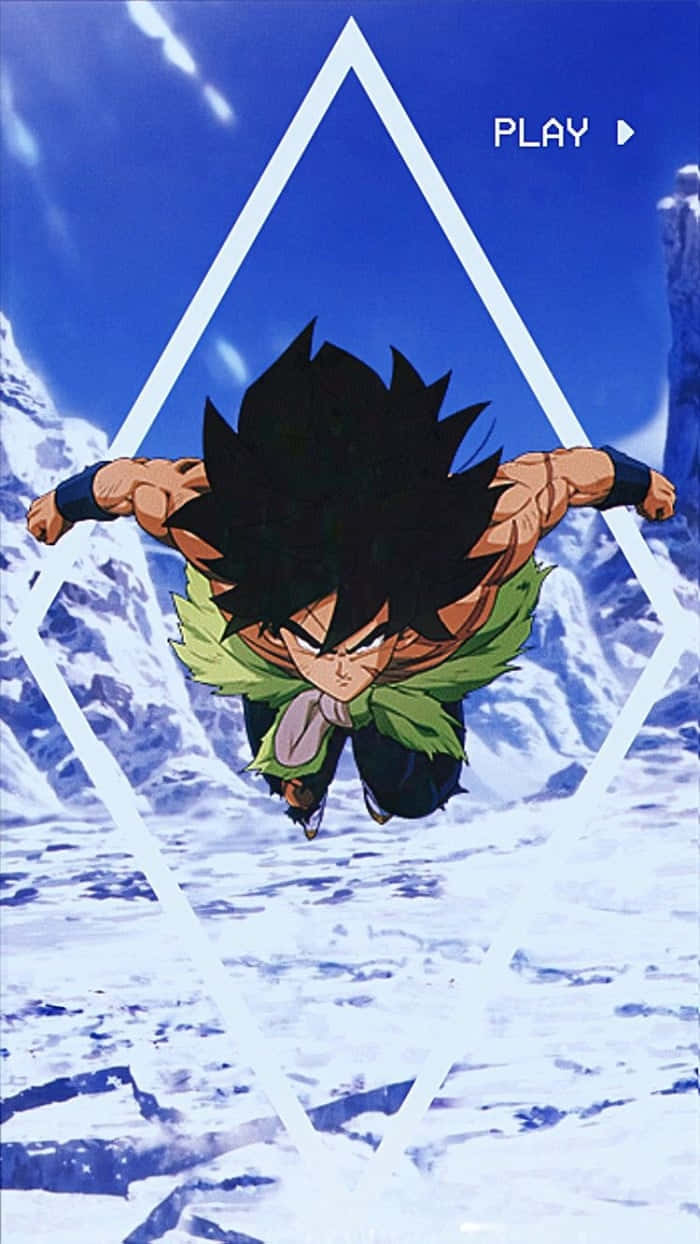 Broly, iPhone, spiky-haired anime warrior, SD Phone Wallpaper