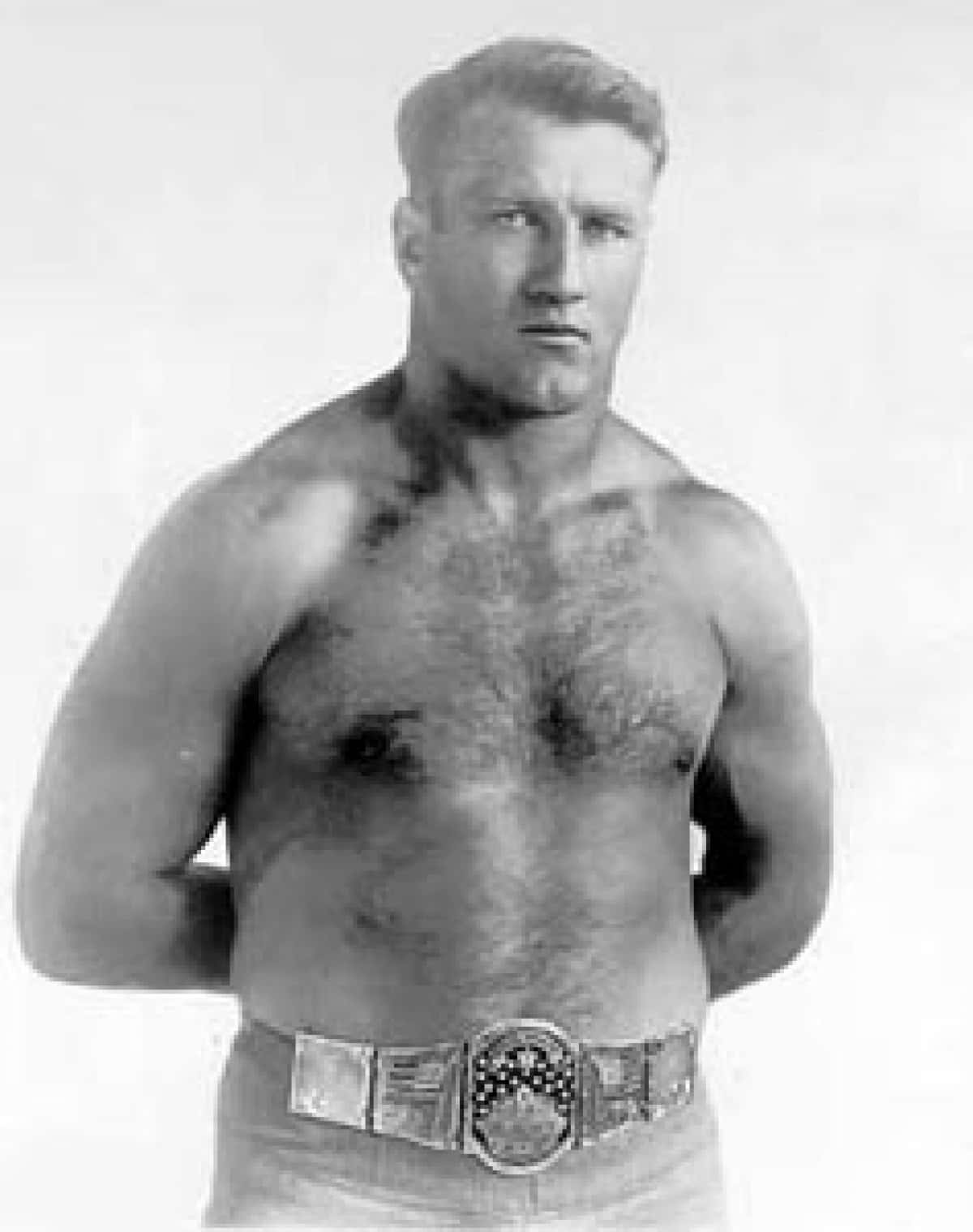 Bronko Nagurski, vintage grayscale photograph, championship belt, HD Phone Wallpaper