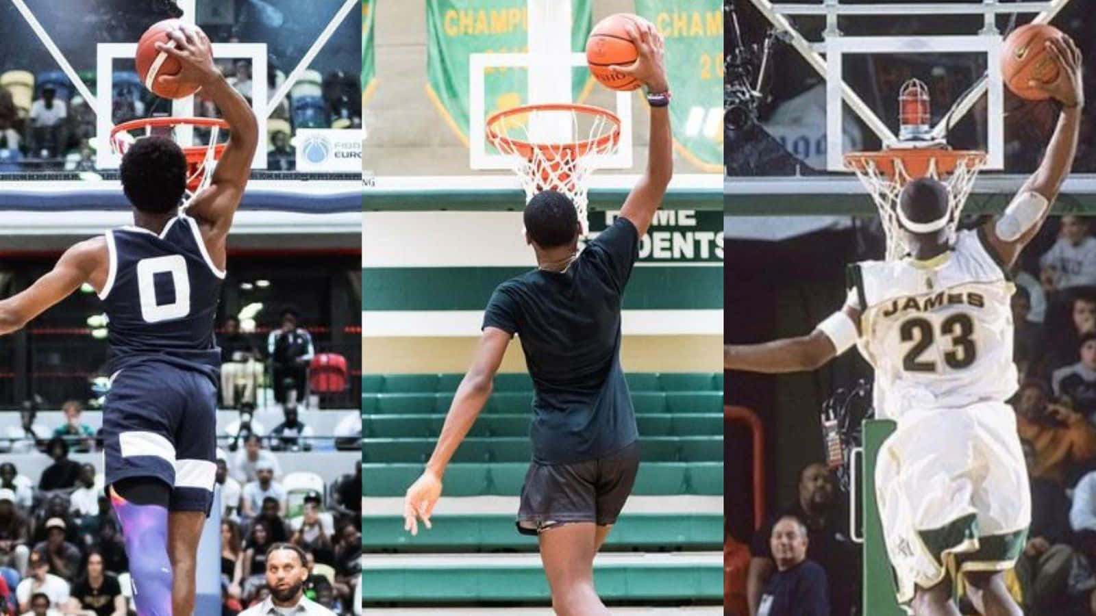 Bronny James, dunk, basketball players, HD Desktop Wallpaper