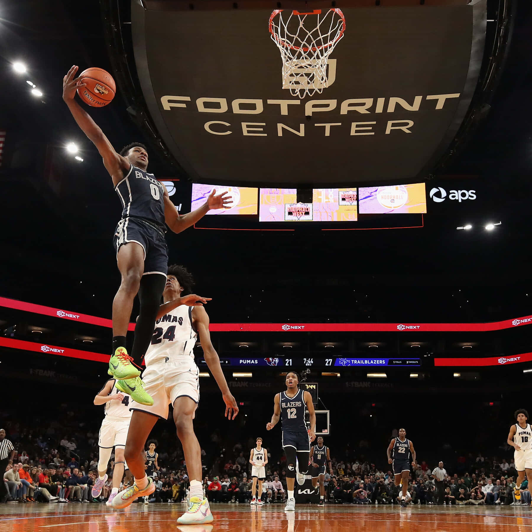 Bronny James, dark jersey, dunk, HD Desktop Wallpaper