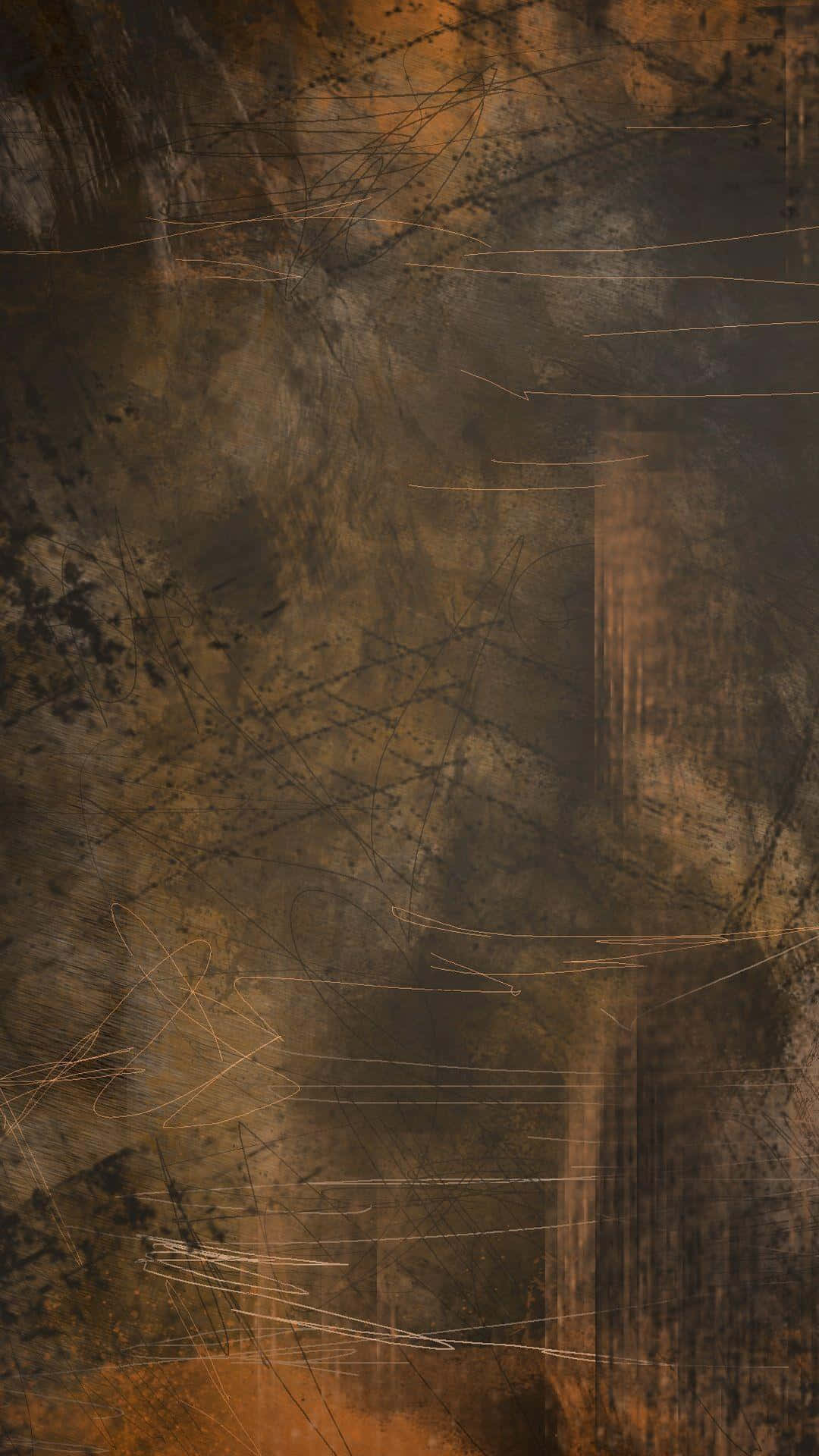 bronze wood sketch, textured abstract background, layered grunge scratches, Full HD Phone Wallpaper