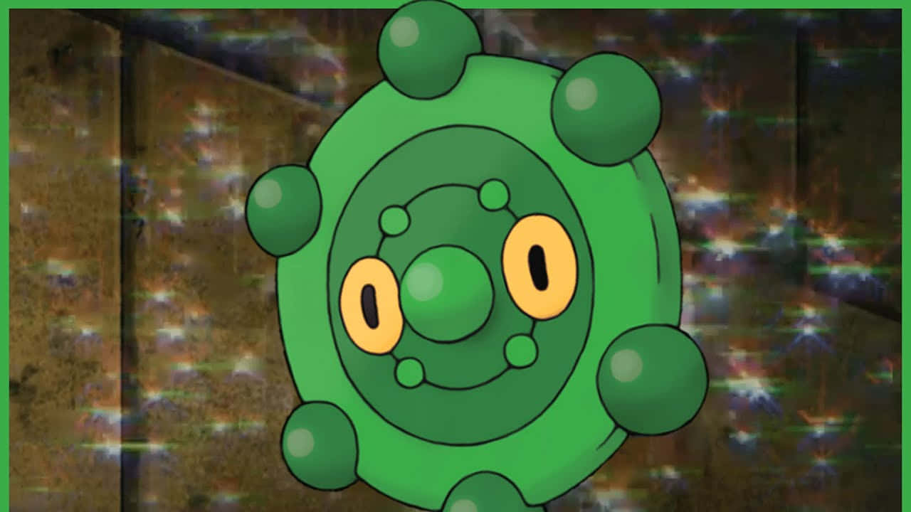 Bronzor, green, six protruding orbs, HD Desktop Wallpaper