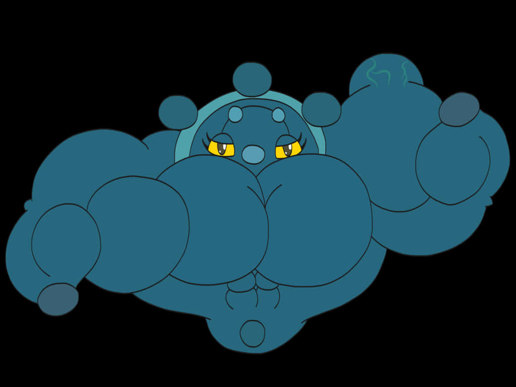 Bronzor, blue, yellow eyes, SD Desktop Wallpaper