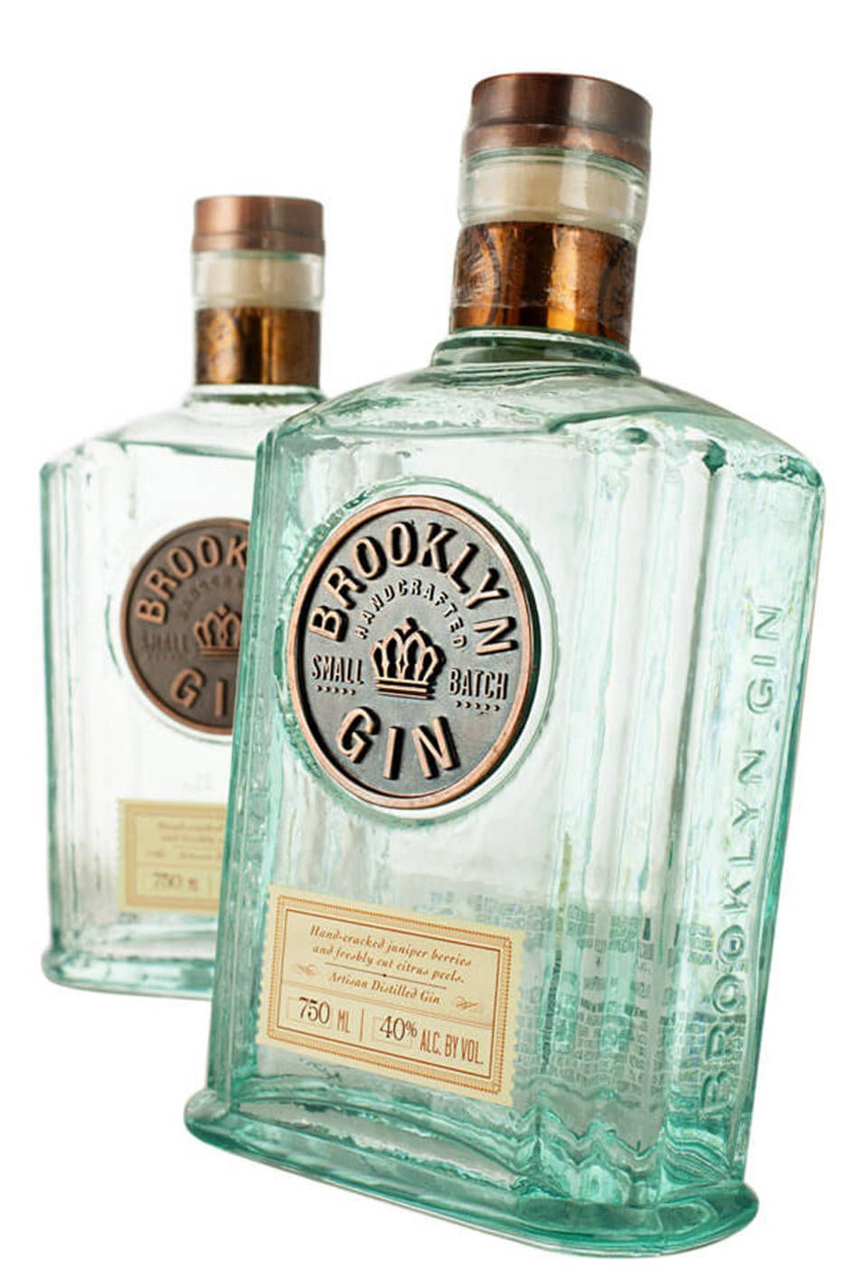 Brooklyn Gin, clear glass bottles, copper caps, HD Phone Wallpaper