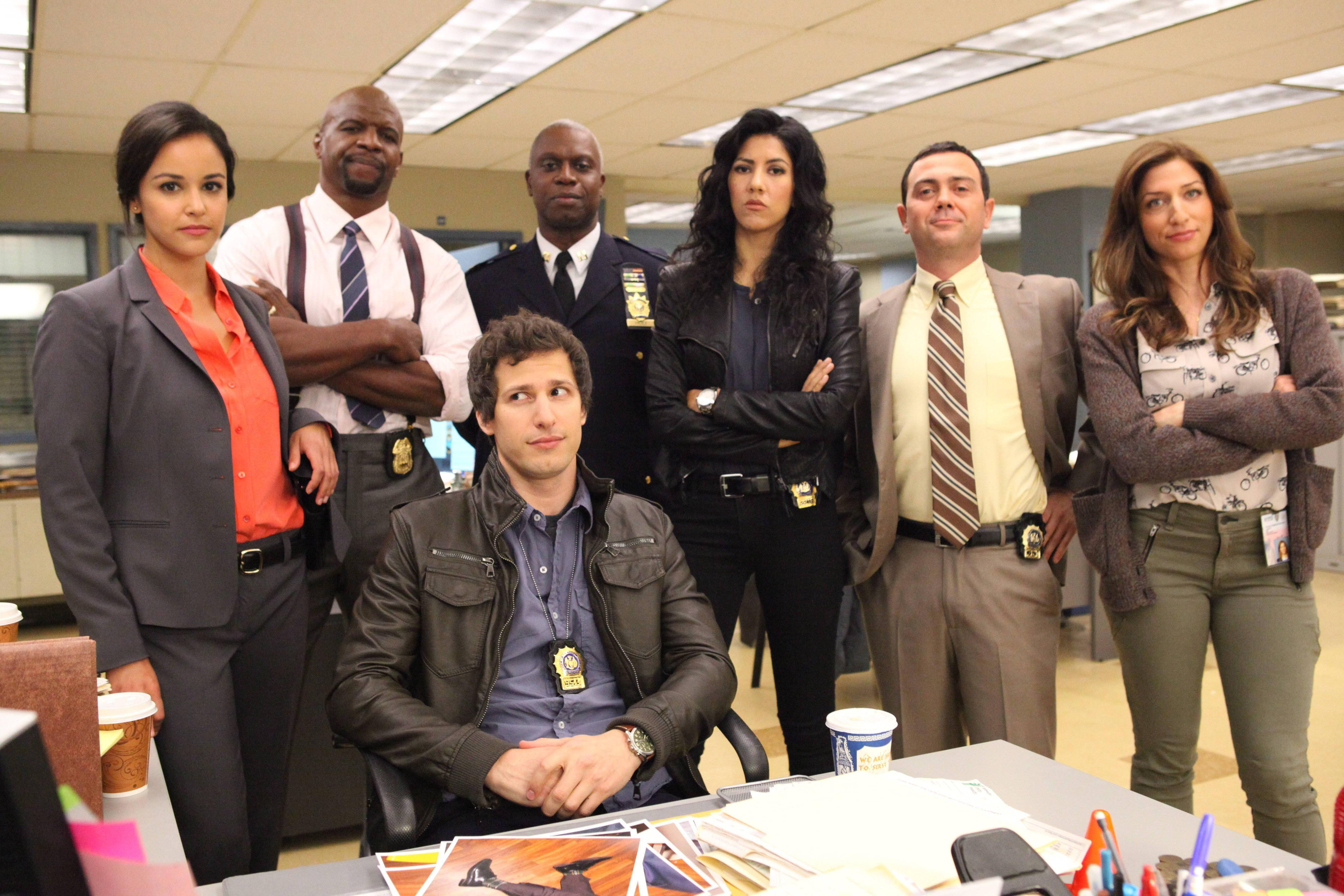 Brooklyn Nine Nine, detectives, office setting, 5K Desktop Wallpaper