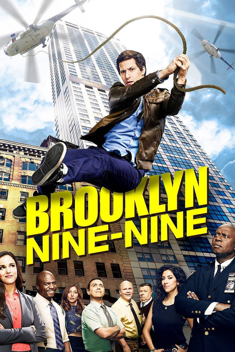 iPhone, Brooklyn Nine Nine, skyscrapers, SD Phone Wallpaper