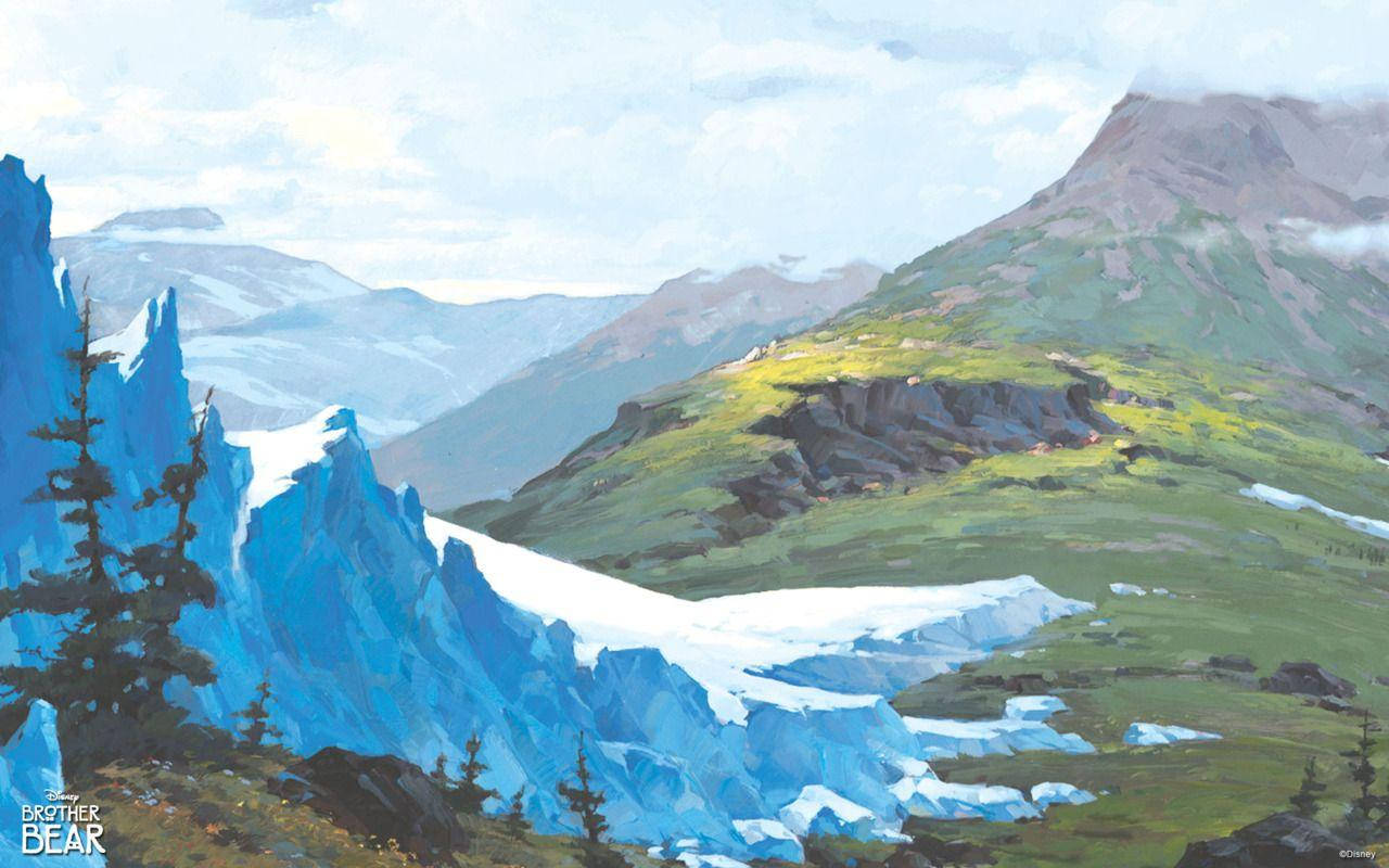 Brother Bear, mountain, melted snow, HD Desktop Wallpaper
